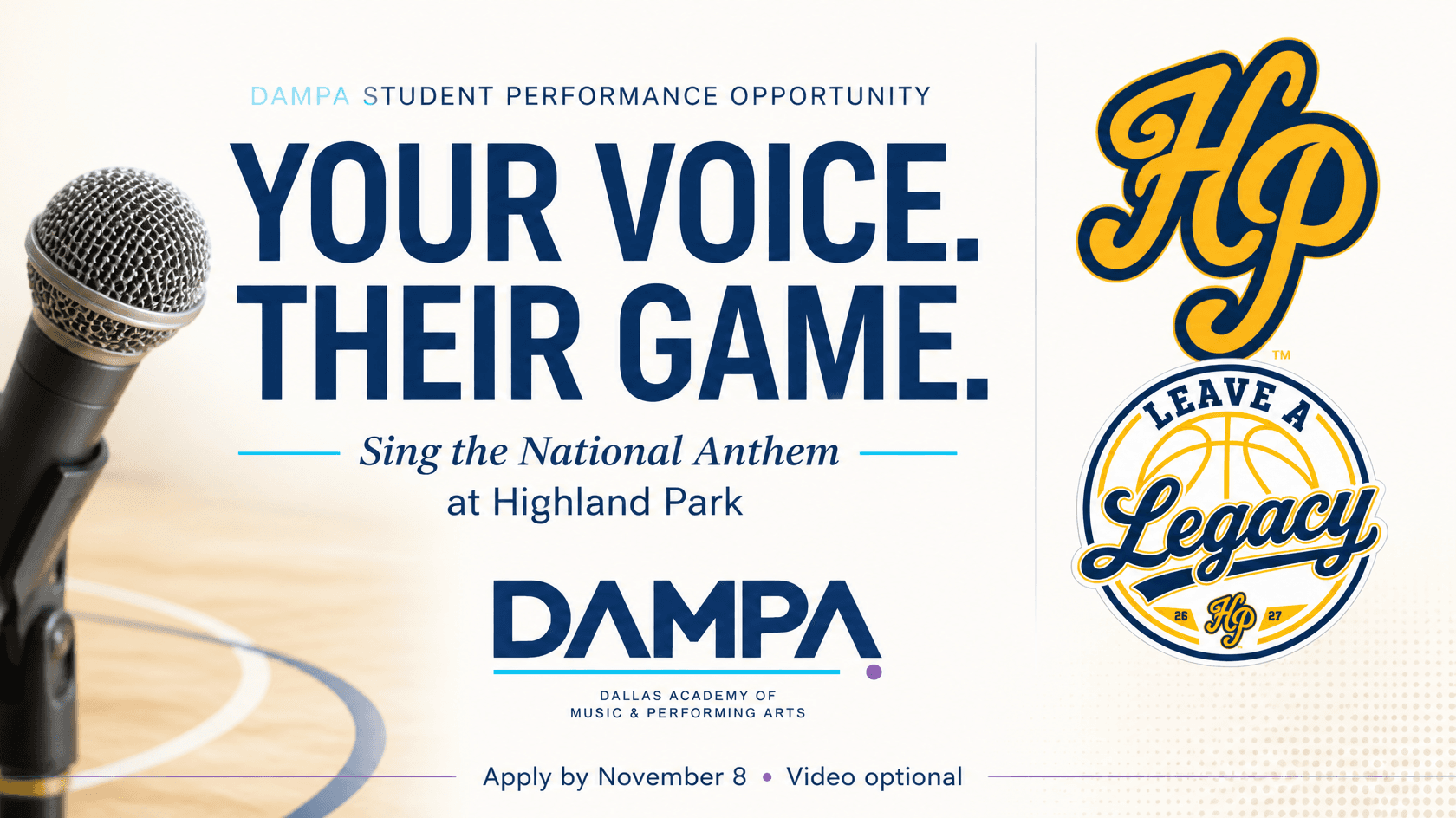 Sing the National Anthem at Highland Park